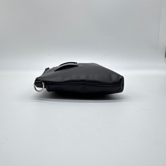 Moncler Authentic Leather Black Crossbody Waist Bag - Picture 14 of 16